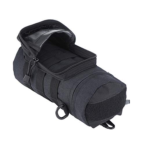 Molle Water Bottle Holder, Tactical Water Bottle Pouch - color: Black