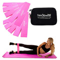 USA 14" x 3" Extra Long Latex Free Mini Loop Bands in 3, 5, 10 Pack Sets. 10 Strengths for Resistance Training, Stretching, Yoga, Toning. Plus an Exclusive iPhone App and E-Book. - color: o. Fuchsia Pink HEAVY Loop Band 10 Pack