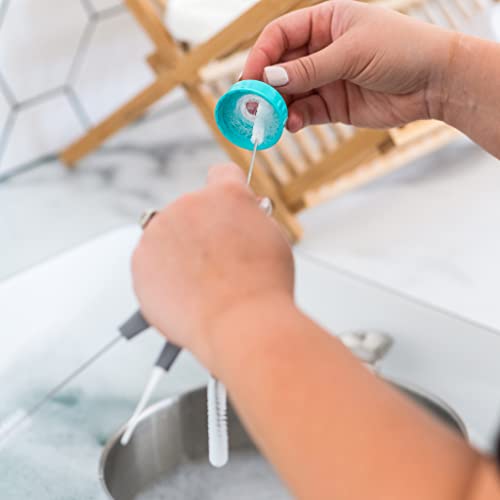 Full Circle All-in-One Bottle Cleaning Multitool, Gray - color: Gray