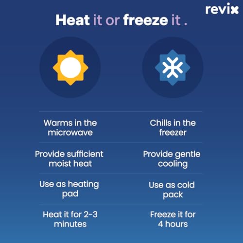 REVIX Microwave Heating Pad for Neck and Shoulder, Weighted Herbal Wrap - color: Orchid