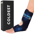 Coldest Foot Ankle Achilles Tendonitis Icing Pain Relief Ice Wrap with Cold Compression Gel Packs | Best for Achilles Tendon Injuries, Plantar Fasciitis, Heel and Sore Feet Cold Therapy - color: With Adjustable Straps (Pack of 1)