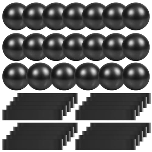 9 Inch Bulk Pilates Balls Resistance Bands Set - color: Black