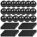 9 Inch Bulk Pilates Balls Resistance Bands Set - color: Black