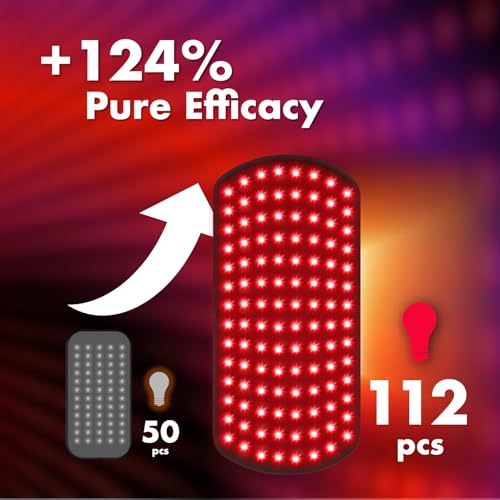 ALLOLO Red Light Therapy for Body, 3 in 1 LEDs Red Light Therapy Belt - size: 16.7"*7.9"