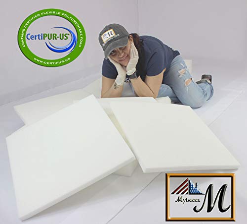 Mybecca Upholstery Foam Cushion Sheet Medium Density 1" x 24"x 72" - color: Medium Density, style: 1x24x72