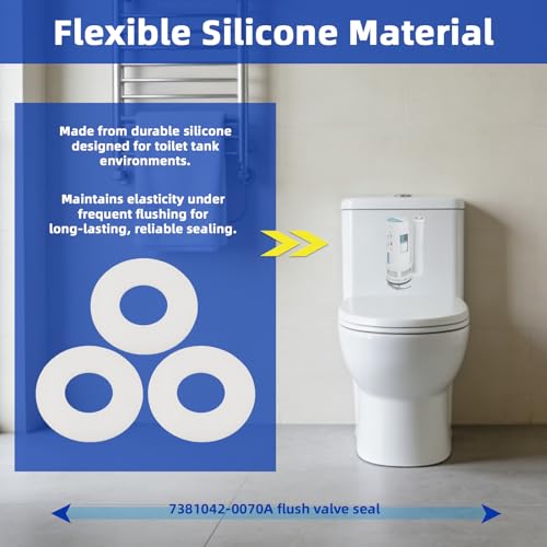 7381042-0070A Flush Valve Seal Fit American Standard Tank 4035.216 4035.516 - style: 3 Pack