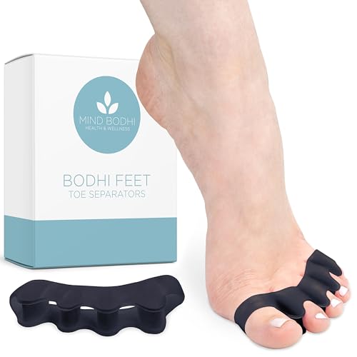 Mind Bodhi Toe Separators/Toe Spacers - Men & Women - Regular Size - Black - color: Black