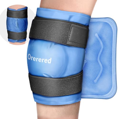 Ice Packs for Injuries Reusable Knee Gel Ice Pack Wrap for Swelling Blue - color: 1pc-blue