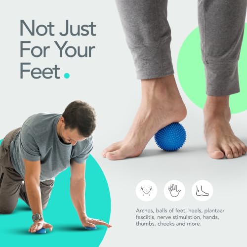 RAD The Original Neuro Ball – Foot Roller & Textured Massage Ball for Myofascial Release, Plantar Fasciitis, Hands & Face – Spiky Therapy Tool for Muscle Relief - style: Neuro Ball