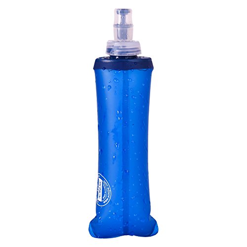 AONIJIE Lovtour Water Soft Flask Collapsible BPA Free TPU Water Bottle for Running, Marathon Hiking and Cycling (250ml)