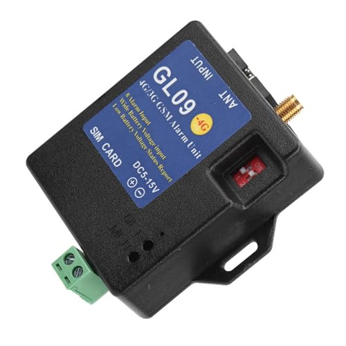 GSM Alarm System GL09 4G/3G/GSM 8CH Alarm Security System Alert Module 8‑Channel Input Low Consumption for Home Warehouse Security(US)