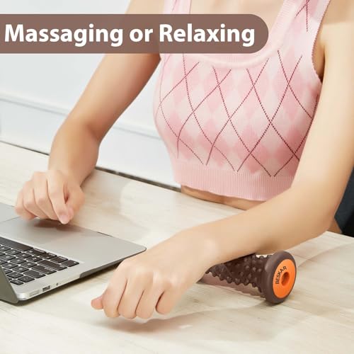 BESKAR Foot Massage Roller Navy Coffee & Massage Lacrosse Ball Black