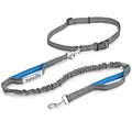 Tuff Mutt Waist Hands Free Dog Leash for Walking Running Hiking - color: gray/blue