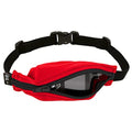 SPIbelt Kids Pocket Belt, Expandable Pocket, Adjustable Waist, No Bounce, No Logo Band, Red with Black Zipper - color: Red with Black Zipper