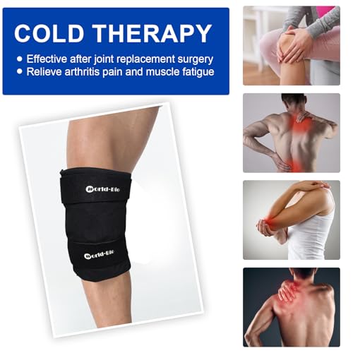 Lagre Knee Ice Packs for Injuries Reusable, Gel Ice Pack for Knee Pain Relief, Sports Injuries, Swelling, Bruises, Hot Cold Gel Pack Compress Therapy for Arthritis, Muscle Aches,Replacement Surgery