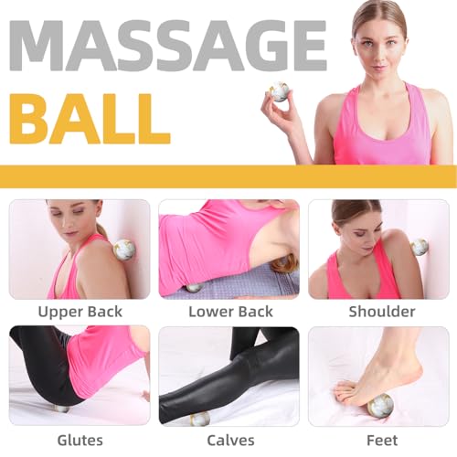 Massage Ball, Lacrosse Ball for Trigger Point Therapy - color: Gold