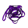 Aerial Yoga Hammock Daisy Chains Strap, Strong 22kN Adjustable with 10 Loops, No Stretch, Yoga Straps Nylon Chain Sling for Aerial Yoga,Swing, Hammock, Suspension, Exercise - color: Purple, size: 79"×0.79"