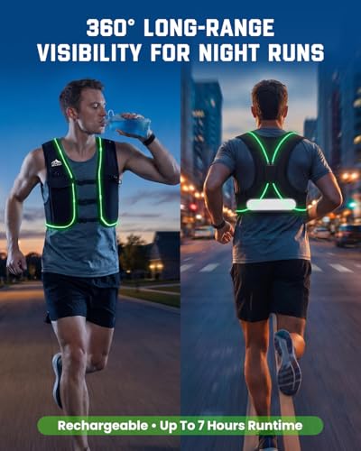 Zelvot Running Vest for Women Men, Touchscreen Phone Pocket - color: Reflective Black, size: Medium-Large