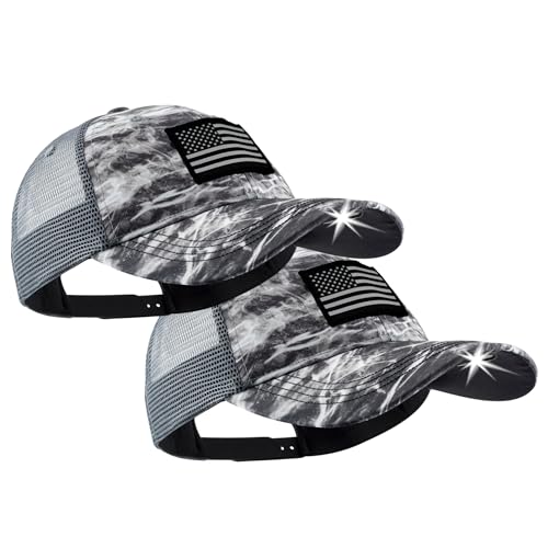 LED Hat Light - POWERCAP Baseball Cap with Light Built in - LED Cap Visor Light with Bright Headlight and IPX4 Rating - color: 3.0 Manta 2-pack