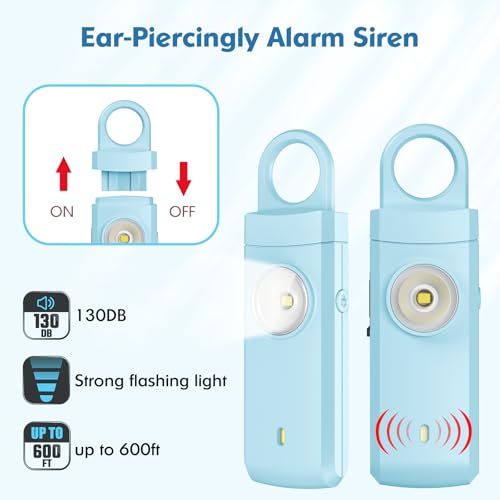 Personal Alarms for Women, College Dorm Room Essentials for Girls - color: Pink
