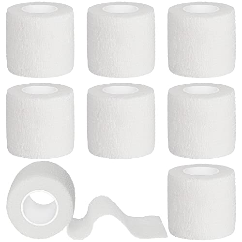 Tindobewan Self Adhesive Bandage Wrap, 2 Inches 8 Rolls White - color: White, size: 2 Inch