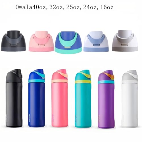 replacement cap compatible with blue Owala Freesip water bottle - color: blue