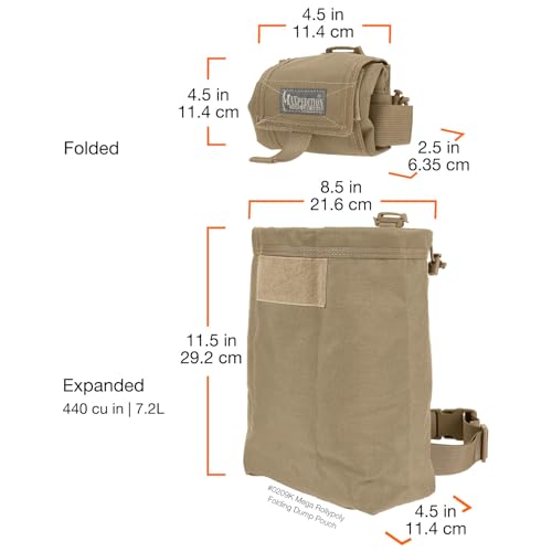 Maxpedition Mega Rollypoly Folding Dump Pouch - color: Khaki