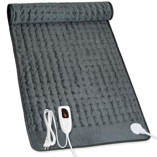 Heating Pad,Electric Heating Pads,Heating Pad for Back,DimGray,40x20 Inch - color: Darkgray, size: 40x20 Inch