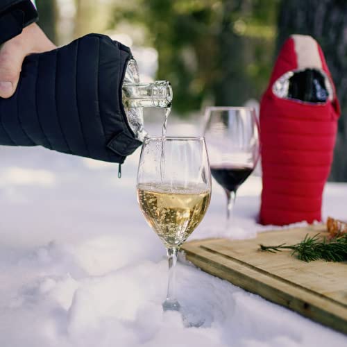 Puffin - The Caddy Wine Bag - Wine Chiller & Insulated Bottle Bag, Black & Tan - color: Black & Tan