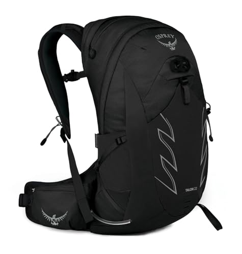 Osprey Talon 22L Men's Hiking Backpack with Hipbelt, Stealth Black, L/XL - color: Stealth Black, size: Large-X-Large