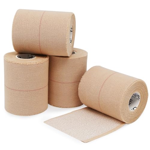 OK TAPE Elastic Adhesive Tape Bandage Tape Wrap 3 Inch Wide 4 Rolls - size: 3 Inch x 5 Yard