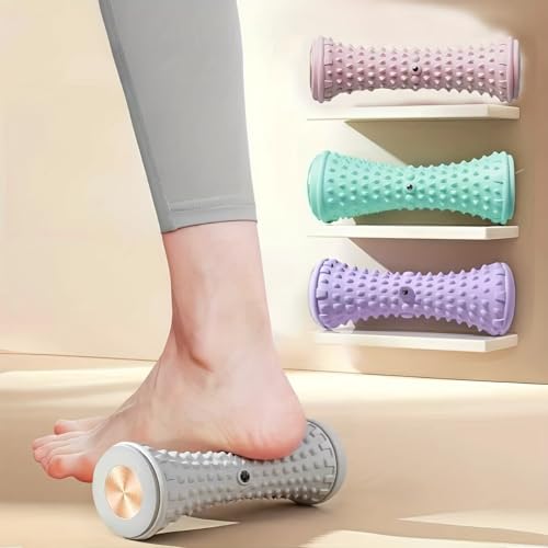 Foot Massager Roller for Plantar Fasciitis Relief, Manual Deep Tissue Massage, Pink