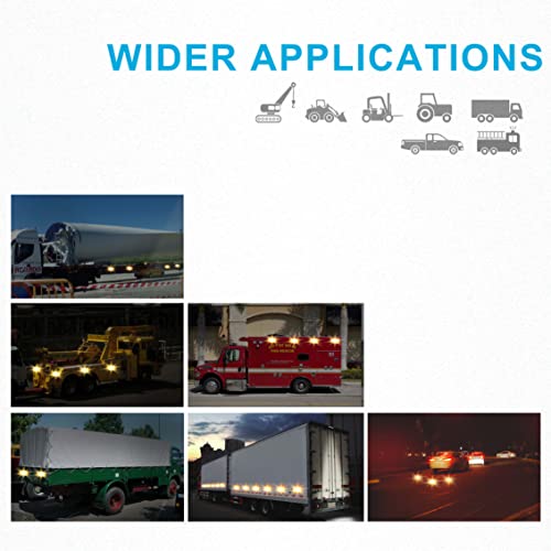 Agrieyes W02 Magnetic Flashing Lights, Wireless Strobe Lights, Red - color: Red