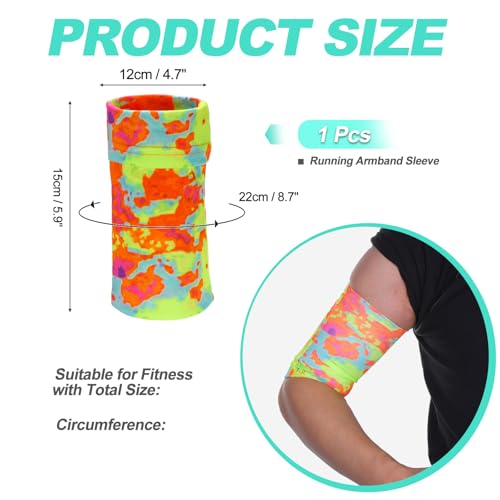 Cell Phone Armband Sleeve, Universal Sports Arm Band Rainbow - color: Rainbow