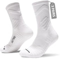 Compression Crew Athletic Socks, 3 Pairs, Performance Socks - color: White, size: Large
