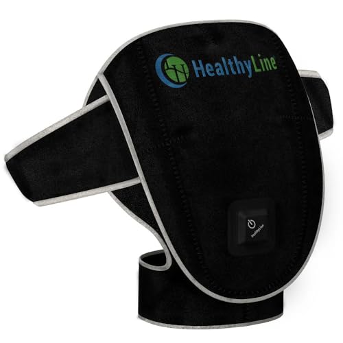 HealthyLine Portable Shoulder Heating Pad, Amethyst & Tourmaline