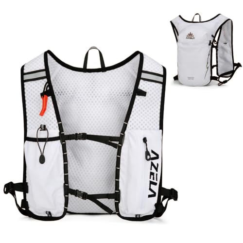 JEELAD Hydration Backpack Lightweight Vest for Hiking Trail Running Gear Cycling Marathon for Women Men - color: E - White (10l) - Only Vest