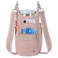 Telena Water Bottle Holder with Strap RFID Crossbody Bags for Women - color: Blush Pink