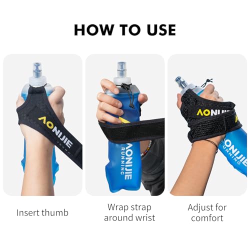 AONIJIE Running Water Bottle 1PC Soft Flask - size: 16.9 Ounces