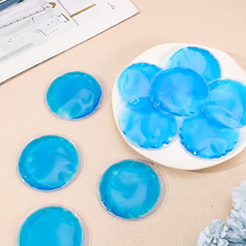 Reusable Ice Packs for Injuries, 10 Pack Round Ice Packs for Face - size: 2.75 Inch