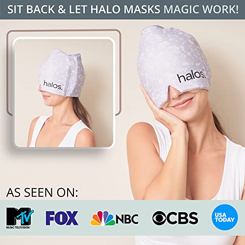 MyHalos® Migraine & Headache Relief Cap, 30% More Gel, Hot & Cold Ice Wrap - color: Violet - Pack of 1