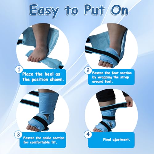 King Mills Ice Ankle Wrap, Plantar Fasciitis Ice Pack, Foot & Heel Relief