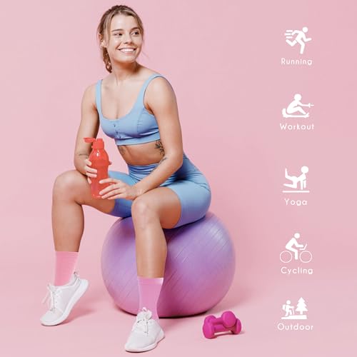 BRISIRA Coolmax Bamboo Viscose Compression Running Crew Socks Women - color: Black + White + Pink, size: 5-7