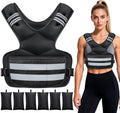 Adjustable Weighted Vest for Women and Men, 4-11lb/11-18lb/20-32lb Vest - size: 11-18 lbs