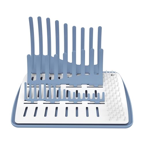 Dr. Brown's Folding Baby Bottle Drying Rack, Blue/White - color: Folding Drying Rack (Pack of 1)