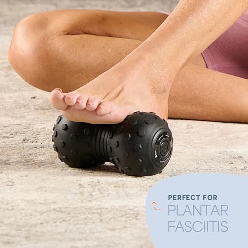 LifePro Velocity Vibrating Peanut Massage Ball with 4-Speed Vibration Modes - color: Black