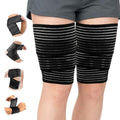 4 Pcs Calf Compression Sleeve, Adjustable Compression Wraps for Legs, Brace & Elastic Supports, Compression Bandage Wrap for Shin Splint Relief, Compression Calf Sleeves Men(Black)