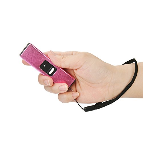 REAX Stun Gun Keychain for Women Self Defense Mini Stun Gun for Women Stun Gun USB Rechargeable with LED Flashlight Power Volt Micro