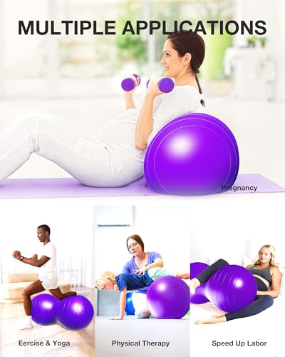 Extra Large Peanut Ball - 39.37"x19.67" - color: purple
