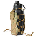 OneTigris MOLLE Water Bottle Pouch Holder, Adjustable 18-32 oz Holster - color: CamoC